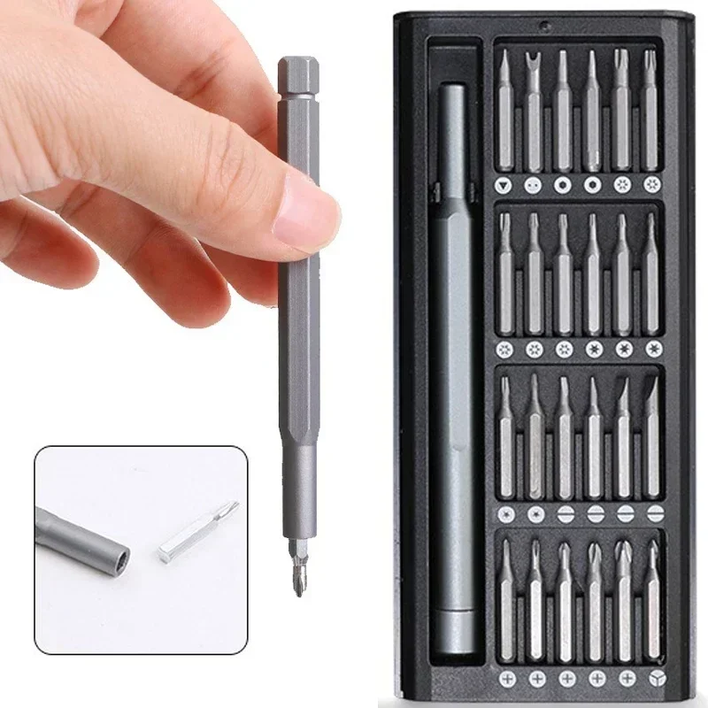 Screwdriver Set Precision - 25In1 Magnetic Screwdriver Set Multifunctional Mini