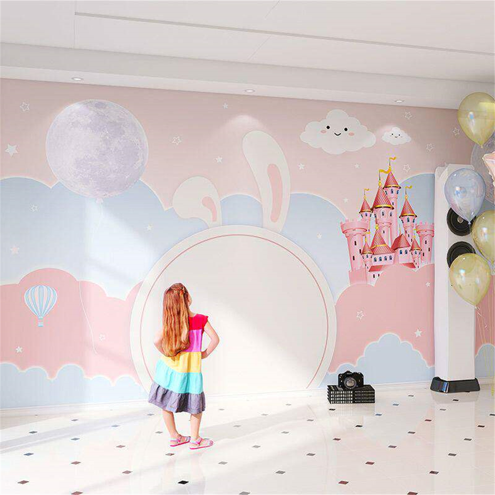 Custom Cartoon Warm Pink Star  - Home Improvement Background บทวิจารณ์และราคา