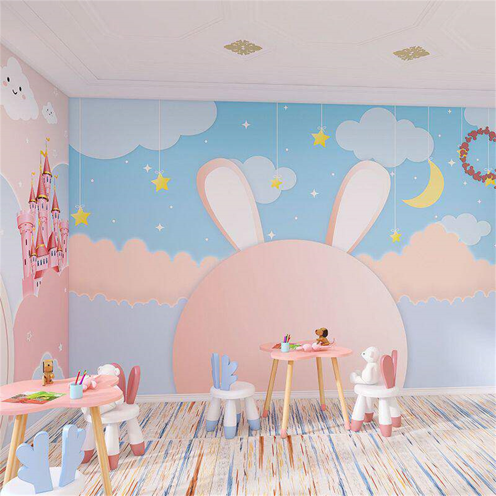 Custom Cartoon Warm Pink Star  - Home Improvement Background บทวิจารณ์และราคา