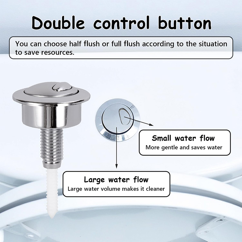 Dual Flush Toilet Button Flush - Toilet Flush Valve บทวิจารณ์และราคา