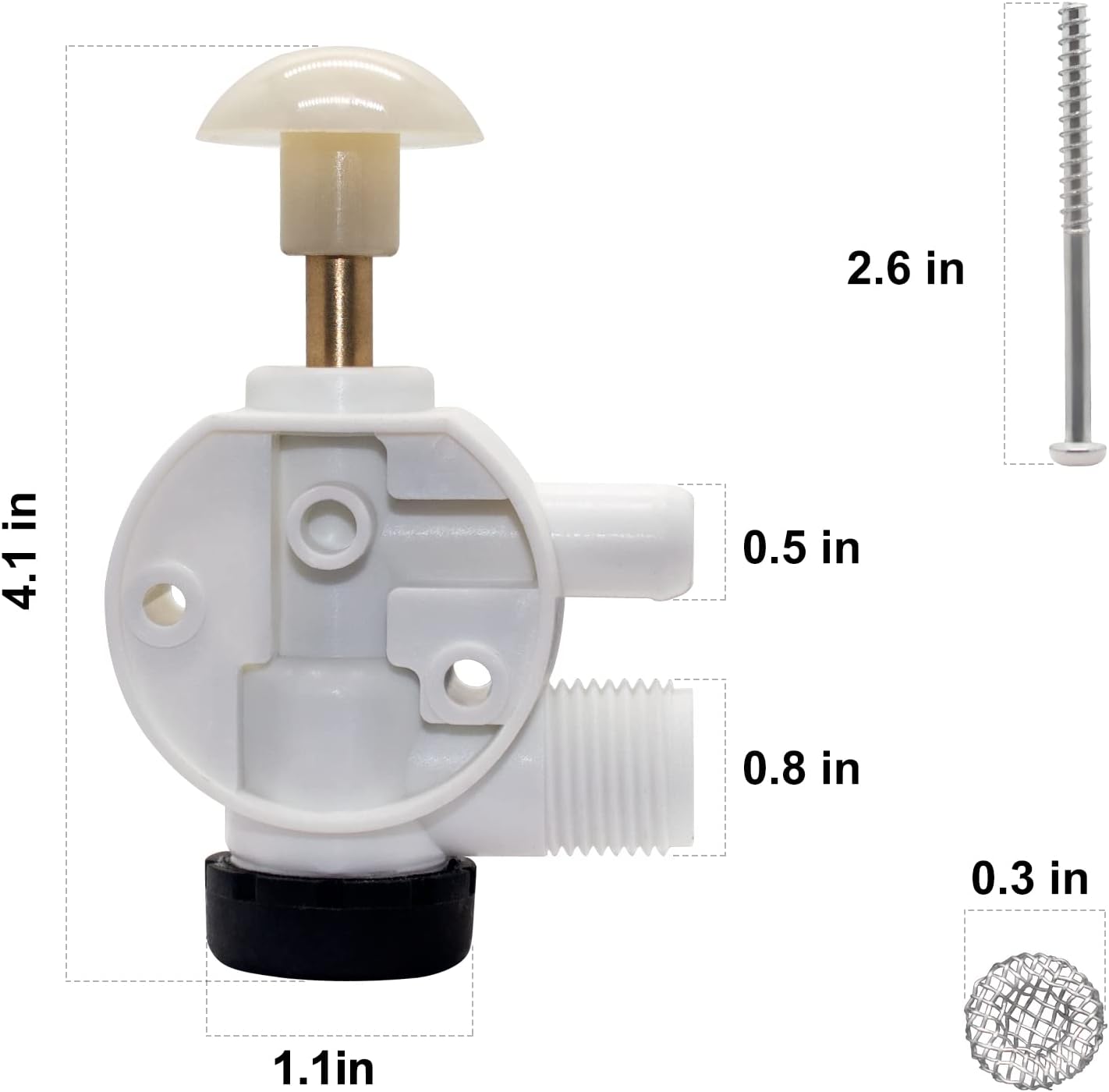 RV Toilet Water Valve Kit 3853 - Toilet Flush Valve บทวิจารณ์และราคา