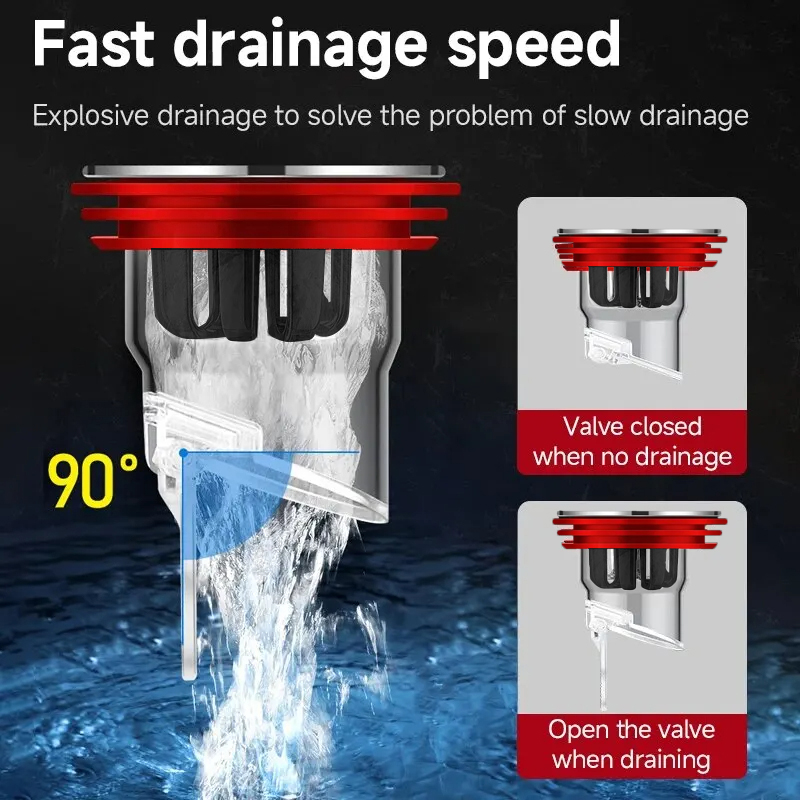 Odor Proof Floor Drain Valve S - Toilet Flush Valve บทวิจารณ์และราคา