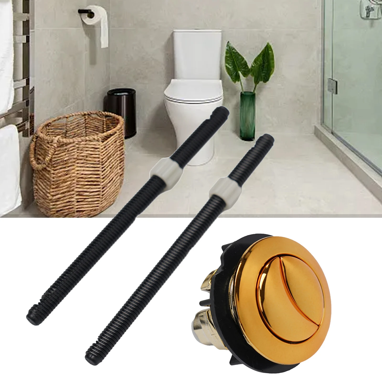 Black Gold Electroplated Chrom - Toilet Flush Valve บทวิจารณ์และราคา
