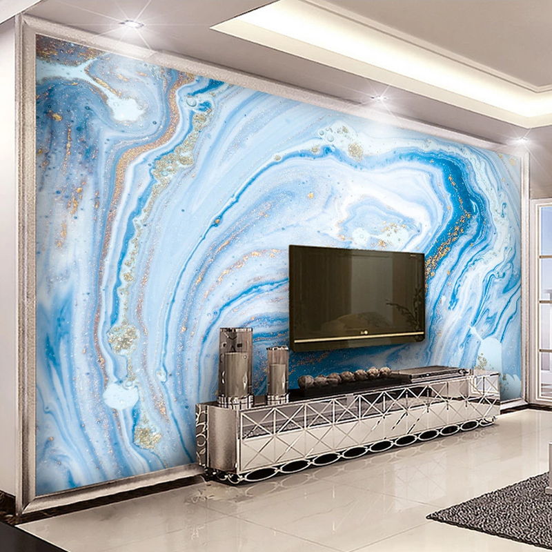 Custom Large Murals Blue Marbl - Home Improvement Background บทวิจารณ์และราคา