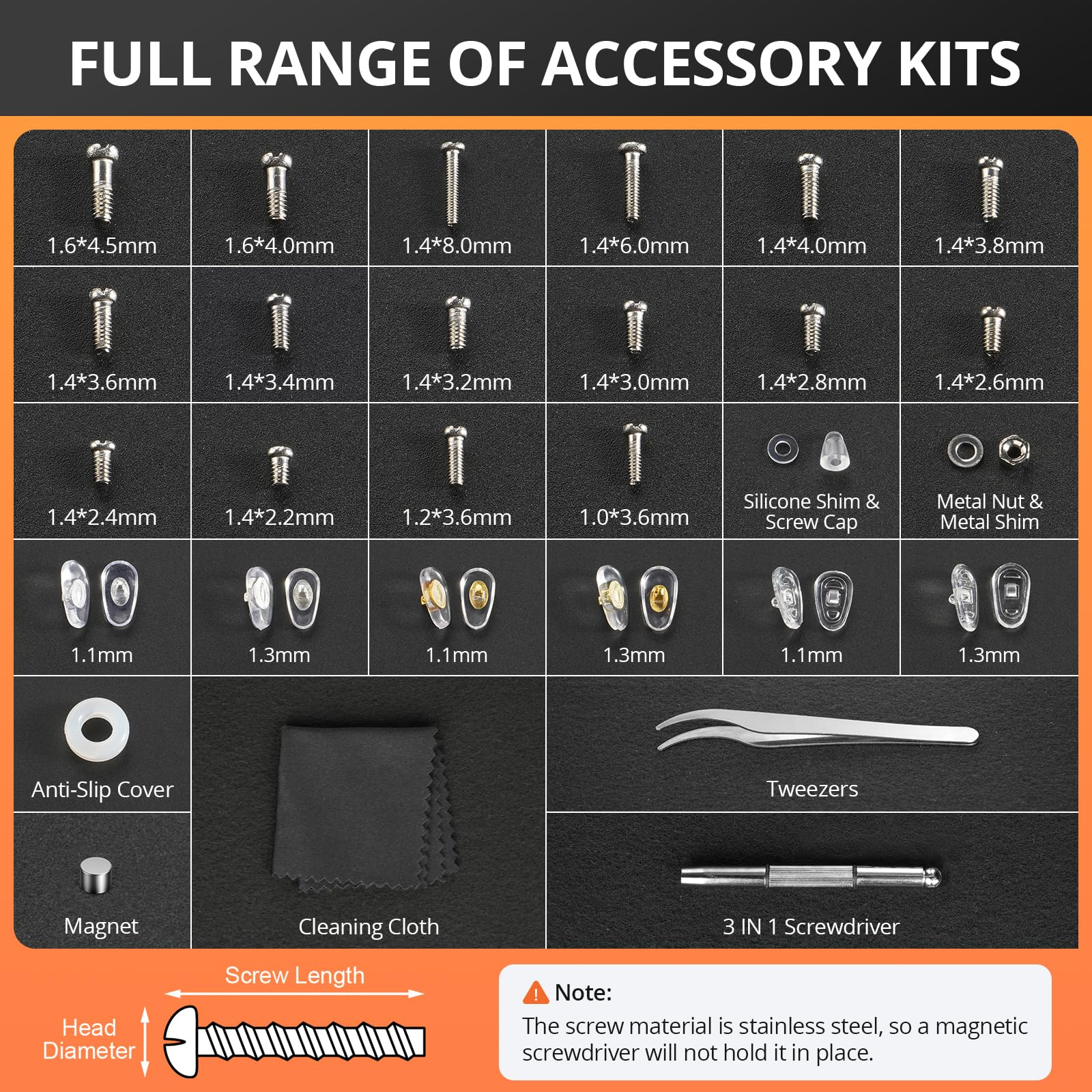 Eyeglass Repair Tool Kit with  - Screwdriver Set Precision บทวิจารณ์และราคา