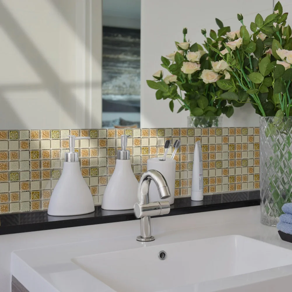 Mosaic Tile 3D Adhesive Wall S - Home Improvement Background บทวิจารณ์และราคา
