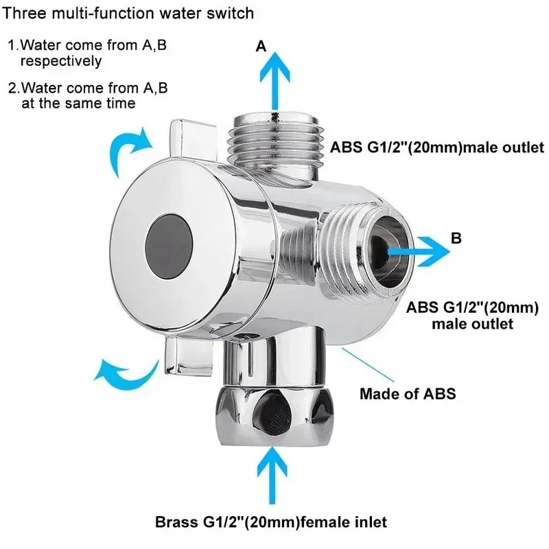 Diverter Valve G1/2 Splitter 2 - Toilet Flush Valve บทวิจารณ์และราคา